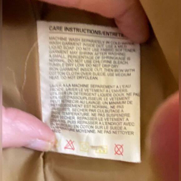 FABULOUS Alfred Sung Brown Long Suede Coat - Picture 15 of 15